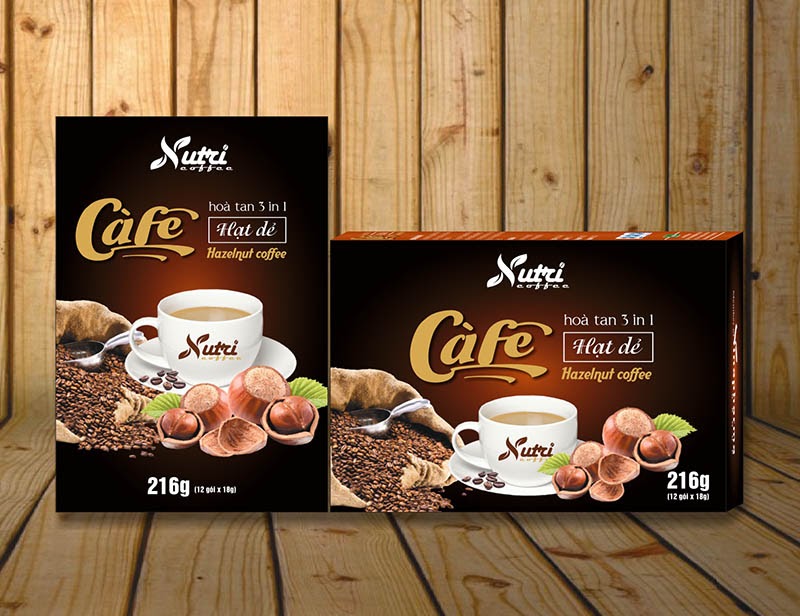 Cà phê hòa tan 3 in 1 Hạt dẻ